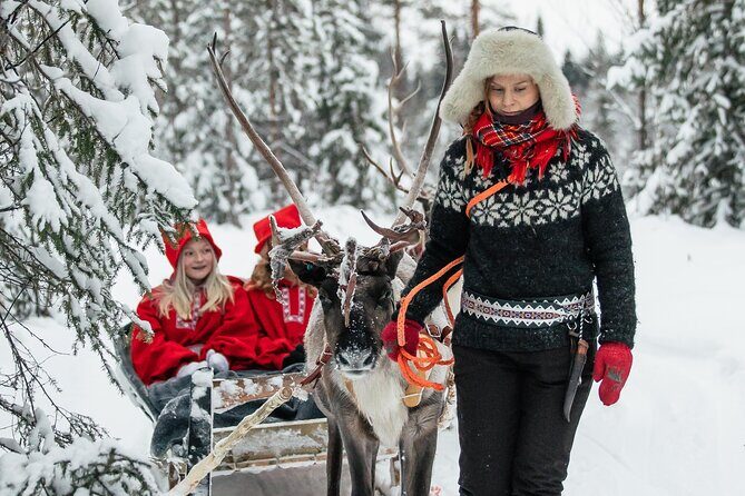 2km Sleigh Ride & Feeding Experience at Traditional Reindeer Farm - Hot Drinks, Snacks, and a Cozy Hut Moment by the Fire