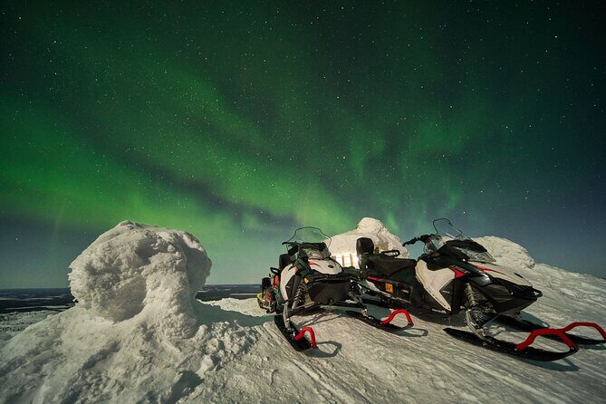 3 Hours Snowmobiling under Auroras and Night Sky - The 30 km ride: forest, night driving, and why the bumpy parts matter