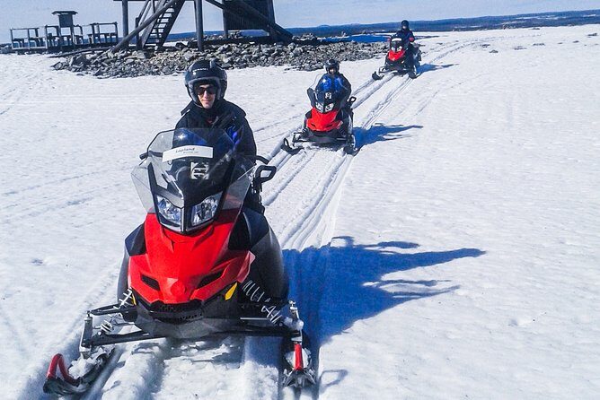 All Day Snowmobile Driving - Lunch and ice fishing: the extra taste of Lapland life