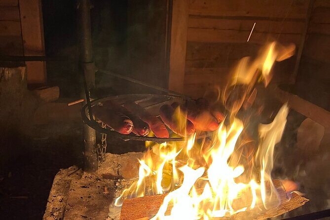 Arctic Reindeer Farm Experience with Snowshoeing in the Wild - Snowshoeing Across a Frozen Lake and Into Snowy Forest