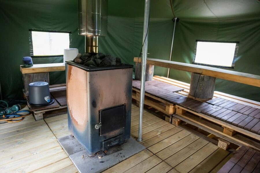 Arctic Tent Sauna Experience with Ice Swimming - Rahajärvi Camp by Lake Inari: the Setting That Makes It Work
