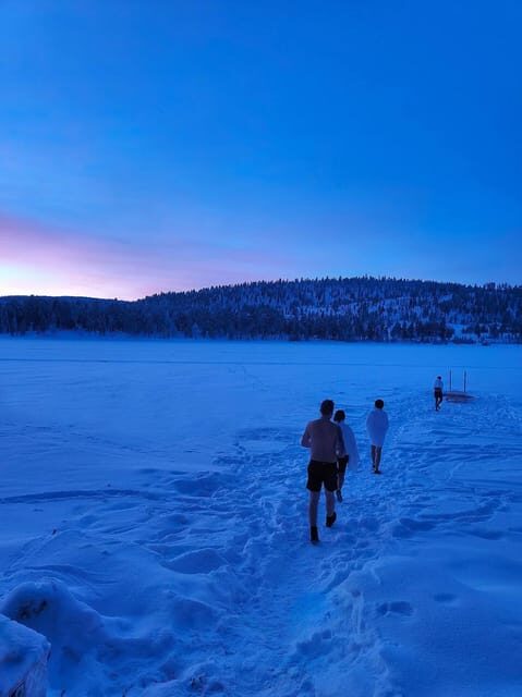 Arctic Tent Sauna Experience with Ice Swimming - Ice Swimming Reality Check: It’s Hard, but the Structure Helps