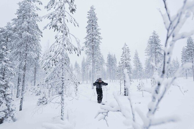 Backcountry skiing adventure - The Wooden Shelter Break: Hot Drinks and Sausage by Firelight