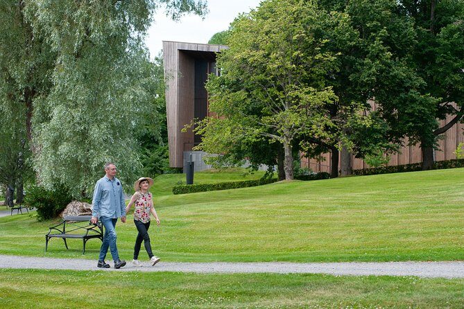 Entry to the amazing Serlachius Museums in the Tampere region - Stop 1: Serlachius Manor (Gösta/Kartano) for art, modern shows, and Finnish architecture