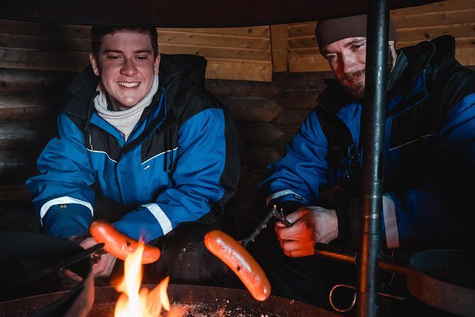 Evening Escape - Snowmobile safari and campfire in Rovaniemi - What the night safari feels like once you’re moving