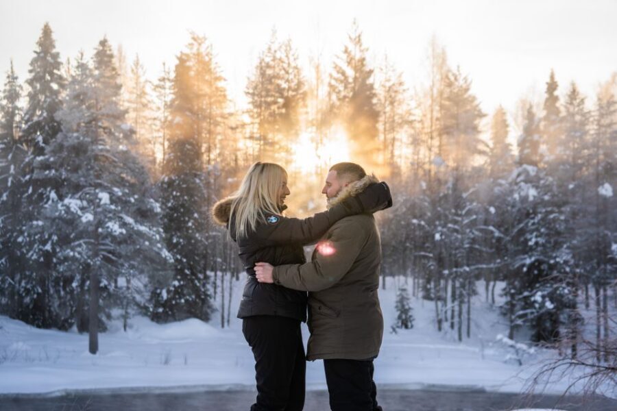 From Rovaniemi: Private Photoshoot in the Lappish Wilderness - From your hotel in Rovaniemi to an Arctic countryside “secret stop”