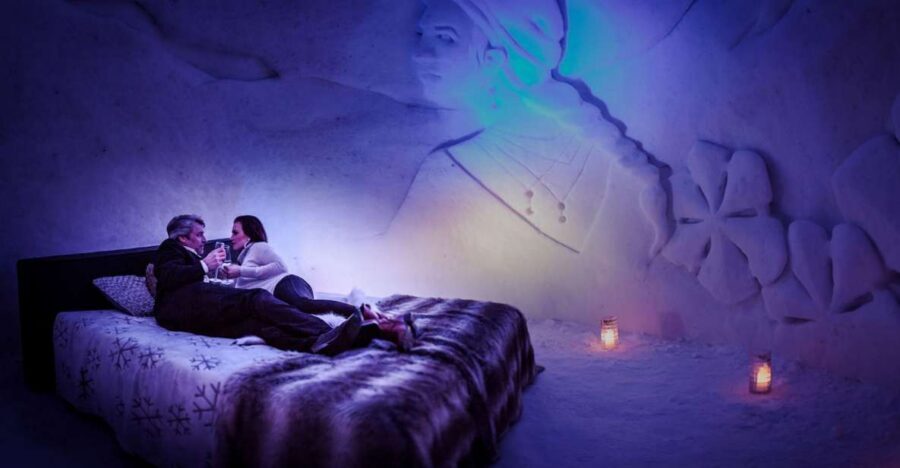 From Rovaniemi: SnowHotel Visit with Ice Restaurant Dinner - Touring the Ice Rooms: More Than Just Pretty Walls