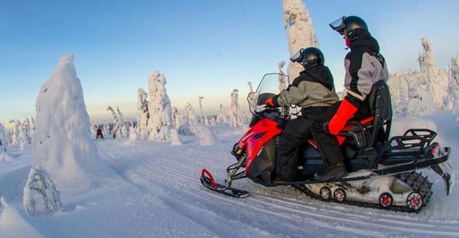 From Sirkka: Lapland Snowmobile Safari in Levi - Safety first, then the ride opens up