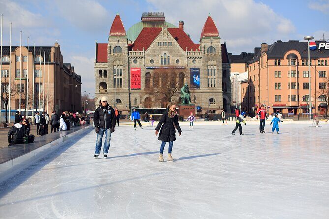 Helsinki Highlights Tour By Tram And Walking - Esplanadi Park, the Central Station area, and the Finlandia House viewpoint