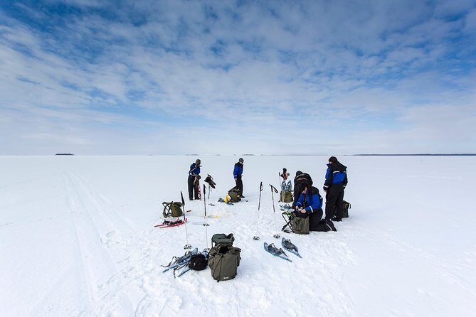 Ice Fishing and Husky - Husky Farm First: Meet the Dogs, Take Photos, Then Hit the Sled
