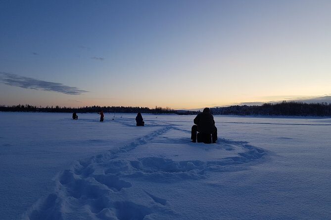 Ice fishing by car with hot beverages at Pyhä-Luosto - Key highlights if you love practical Lapland days