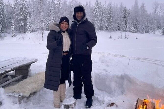 Ice fishing experience - Snowshoeing Through Quiet Lapland After You Cast
