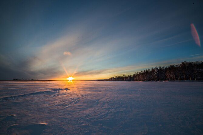 Ice Fishing on a Frozen Lake in Levi - Price and what you get for about $114