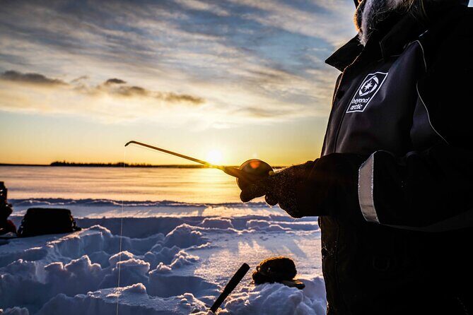 Ice Fishing on a Frozen Lake in Levi - Meeting point and timing: how you start the day without stress