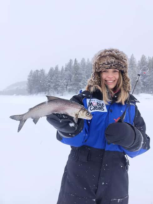 Inari: 2 hour Ice Fishing at Lake Inari - The Snowmobile Pull and Sledge Ride: Comfort Versus Cold