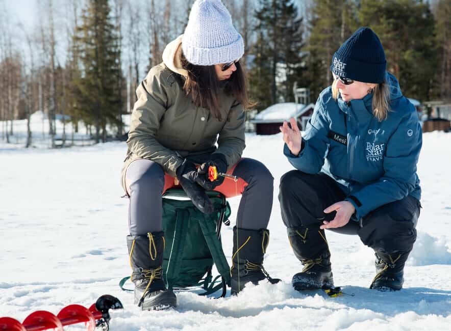 Levi Lapland: Arctic Ice-Fishing - Walking to the Arctic Lake: Short, Simple, and Part of the Shift