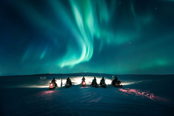 Northern Lights Snowmobile Safari from Rovaniemi with Campfire Picnic - The snowmobile safari itself: 20–30 km of night riding