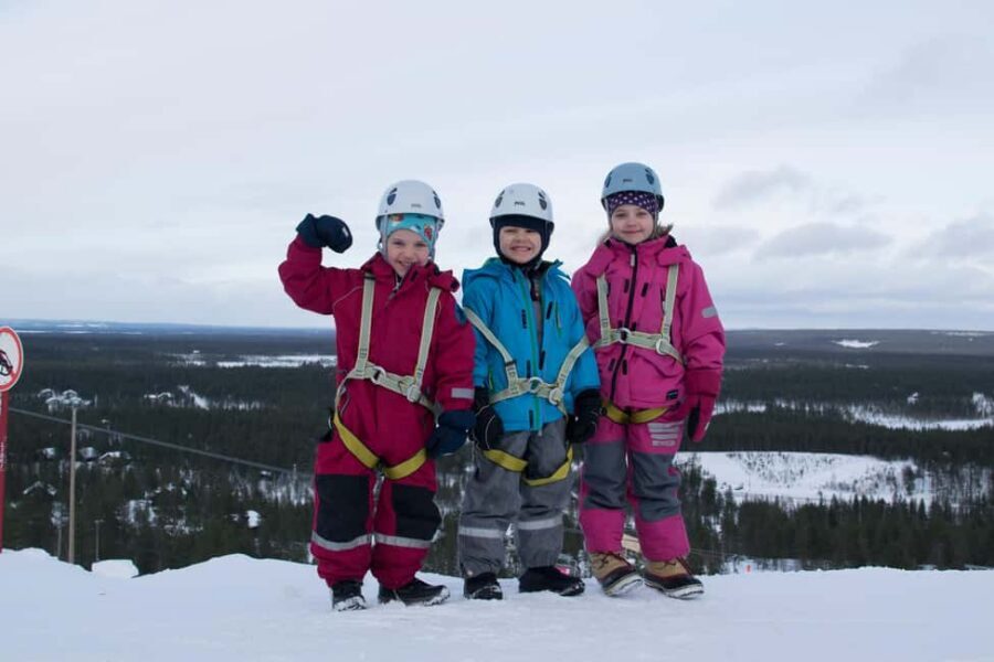 Pyhätunturi: Kid's Ice Climbing Adventure in Finnish Lapland - Gear Included: Helmets, Harnesses, Crampons, and Footwear Choices