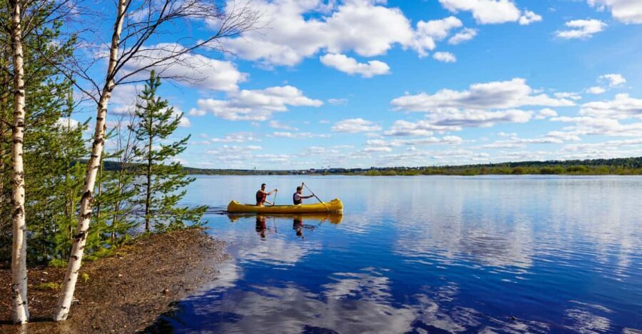 Rovaniemi: All-Day Canoe Adventure - The paddling experience: calm water, skills, and how hard it feels