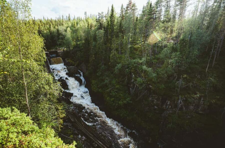 Rovaniemi: Auttiköngäs Waterfalls Hike Tour & Barbeque - Rovaniemi to Auttiköngäs: an easy start with local pickup