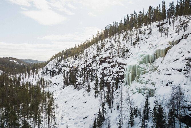 Rovaniemi - Visit to The Frozen Waterfalls of Korouoma - Lunch by the fire: BBQ, snacks, and warm drinks