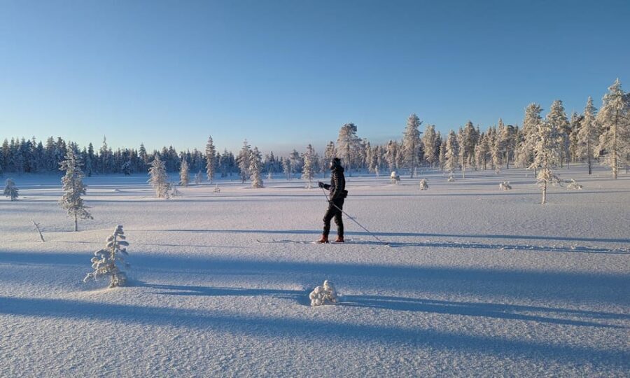 Saariselkä: Back-Country Skiing Guided Tour - Wider back-country skis: why they matter in deep snow