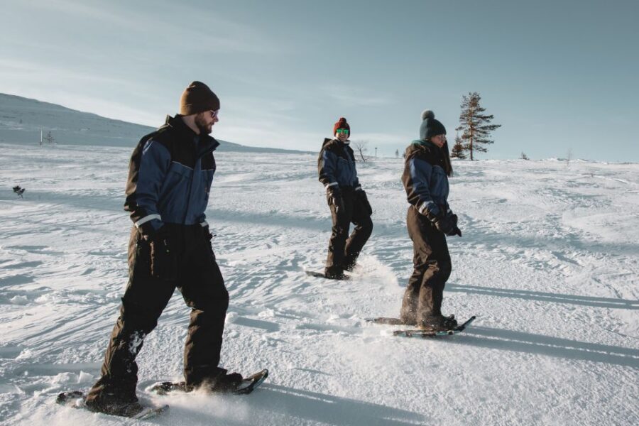 Saariselkä: Scenic Snowshoe Safari - Pickup, warm clothing, and gear that removes the winter stress