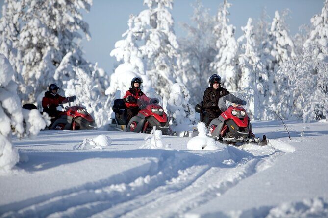 Snowmobile Safari 2h - Why This Frozen-River-to-Forest Route Feels Like Lapland