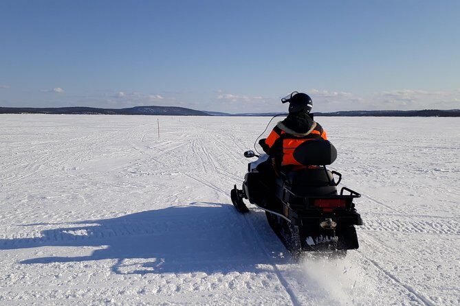 Snowmobile Safari to Lake Inari, meet & feed Reindeers, Lunch - Shared Snowmobile Safari: Thrill Enough for Beginners, Control Enough to Relax