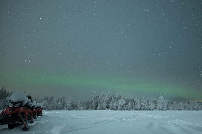 Snowmobile Safari to Search for the Northern Lights - Riding in the Finnish wilderness: stops, warm drinks, and what to expect