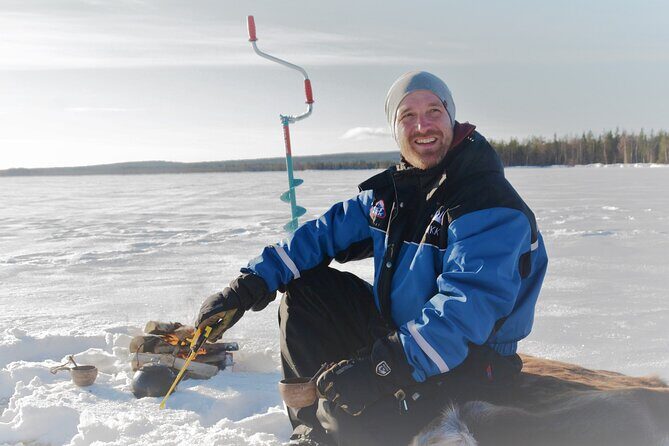 Snowmobiling and ice fishing in Apukka Resort, Rovaniemi - The Snowmobile Ride: Forest, Hills, and Real Winter Calm
