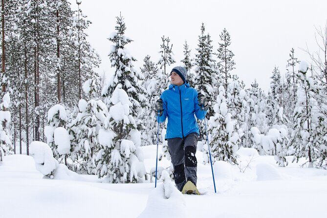Snowshoeing Adventure with Ice-Fishing, Fire and Survival - Snowshoe Walk to the Frozen Lake: Your Map and Compass Turn Practical