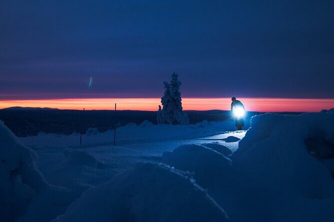 Winter afternoon group Ride in Saariselkä - Stop 3 back in Saariselkä: continuous riding plus time for photos