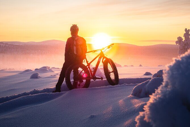 Winter afternoon group Ride in Saariselkä - The e-fatbike training wheels: what beginner riders should expect